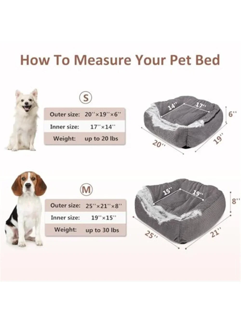 Hooded Dog Bed 25 Inch Orthopedic Cave Pet Bed Washable Grey Blanket Medium